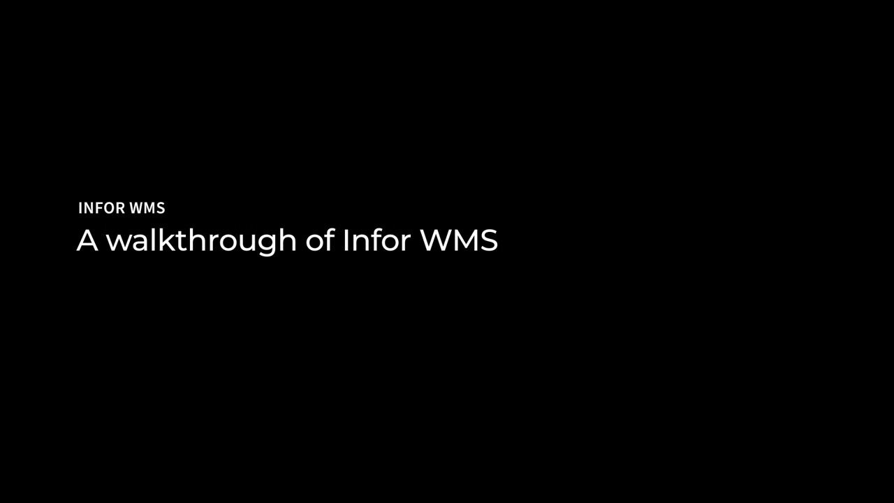 Infor WMS 资源